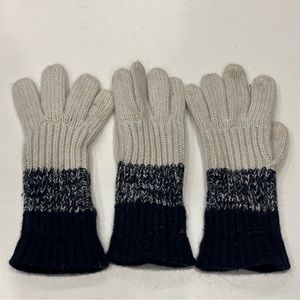 Portolano knot tri color tweeded cashmere gloves- extra glove included